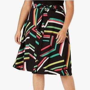 Bar III Womens  A-Line Printed Skirt Size 4